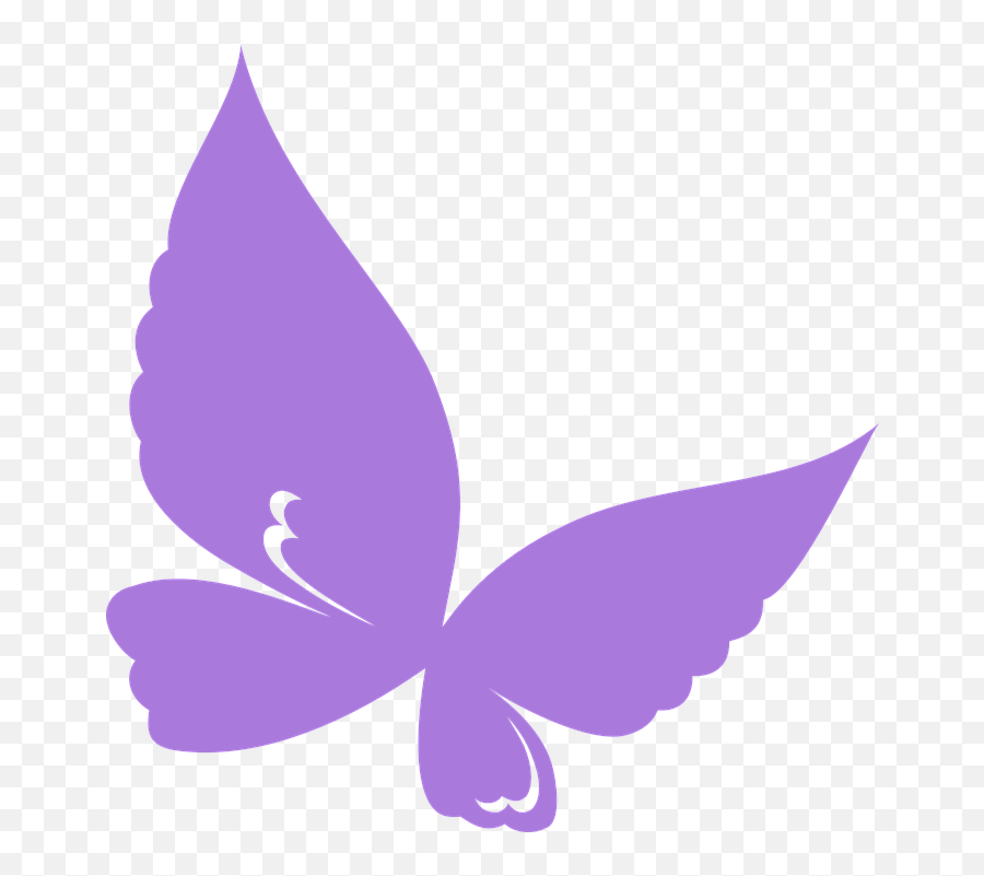 Butterfly Purple Silhouette - Purple Butterfly Images Clipart Png,Butterfly Silhouette Png