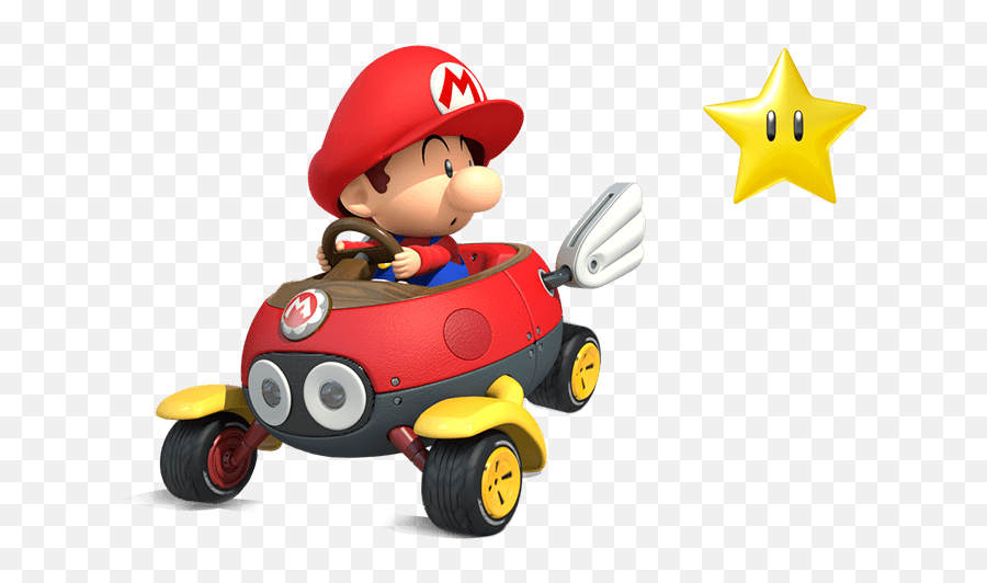 Mario Kart 8 Deluxe Baby - Baby Mario In A Kart Png,Mario Kart 8 Deluxe Png