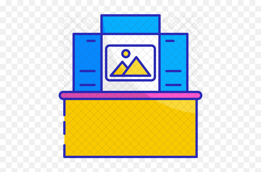 Tabletop Display Icon Of Colored - Triangle Png,Table Top Png