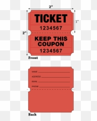 Red Raffle Tickets - Significant Figures Png,Raffle Ticket Png