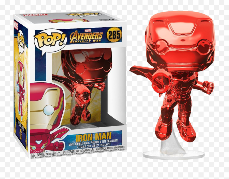 Marvel - Avengers Infinity War Iron Man Red Chrome Pop Vinyl Figure Funko Pop Iron Man Png,Iron Man Transparent