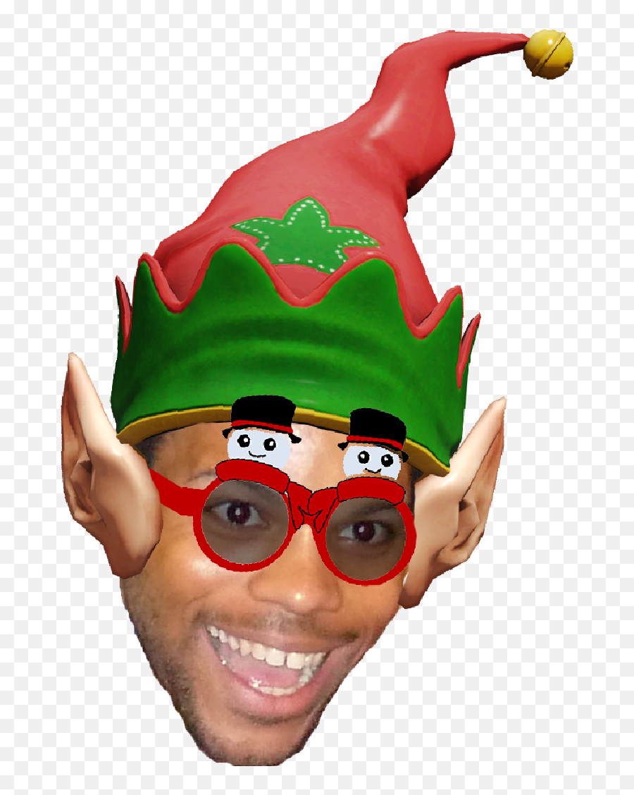 Download Elf Christmas Hat Png Transparent - Uokplrs Trihard Twitch Emote Transparent,Christmas Hat Transparent