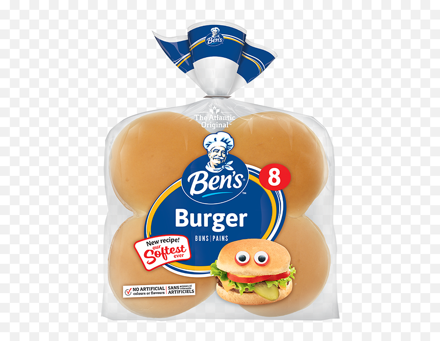 Bens Hamburger Buns - Bens Buns Png,Burger Bun Png