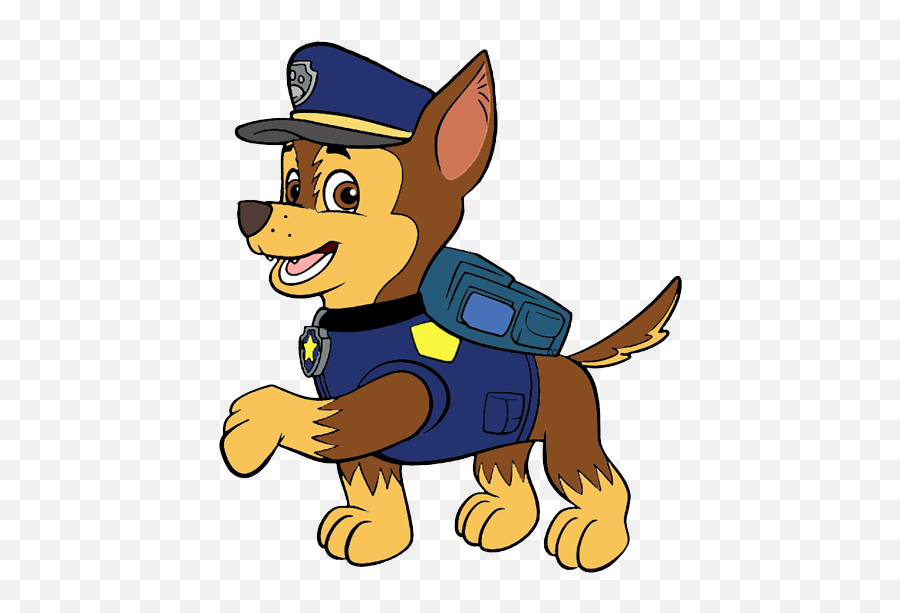 Paw Patrol Clipart Marshall Clipground - Chase Paw Patrol Cartoon Png,Marshall Paw Patrol Png
