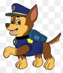Paw Patrol Clipart Marshall Clipground - Chase Paw Patrol Cartoon Png,Marshall Paw Patrol Png