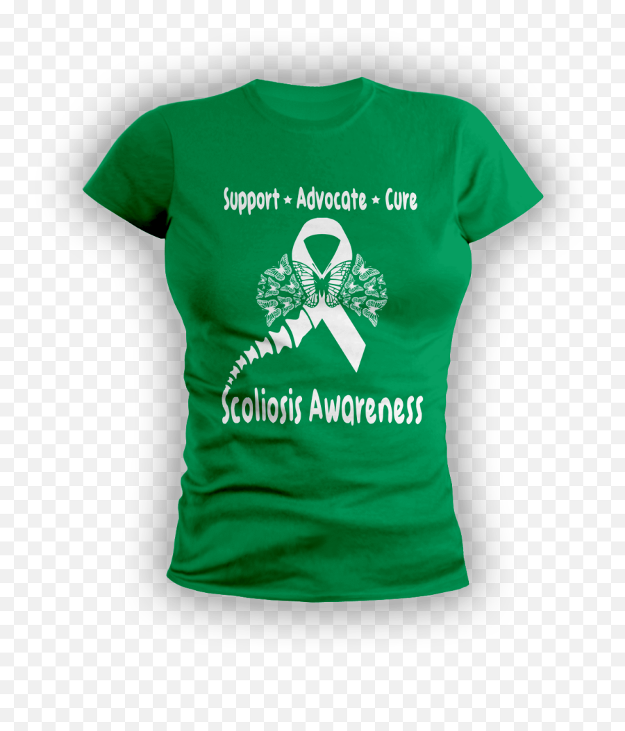 Download Scoliosis Awareness Ribbon Color - Scoliosis Active Shirt Png,T Shirts Png