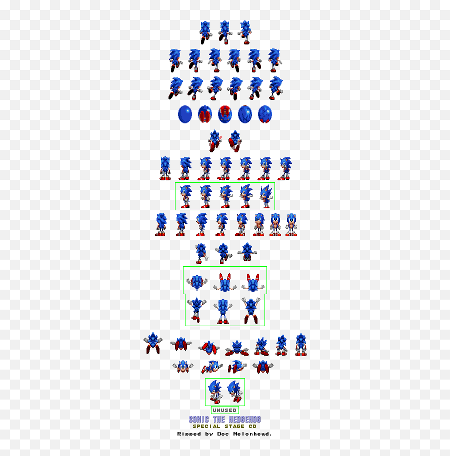 Genesis 32x Scd - Sonic The Hedgehog Cd Sega Cd Sonic Cd Special Stage Sprites Png,Sonic Sprite Png