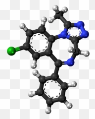 Alprazolam Molecule Ball - Modele 3d Salbutamol Png,Xanax Png