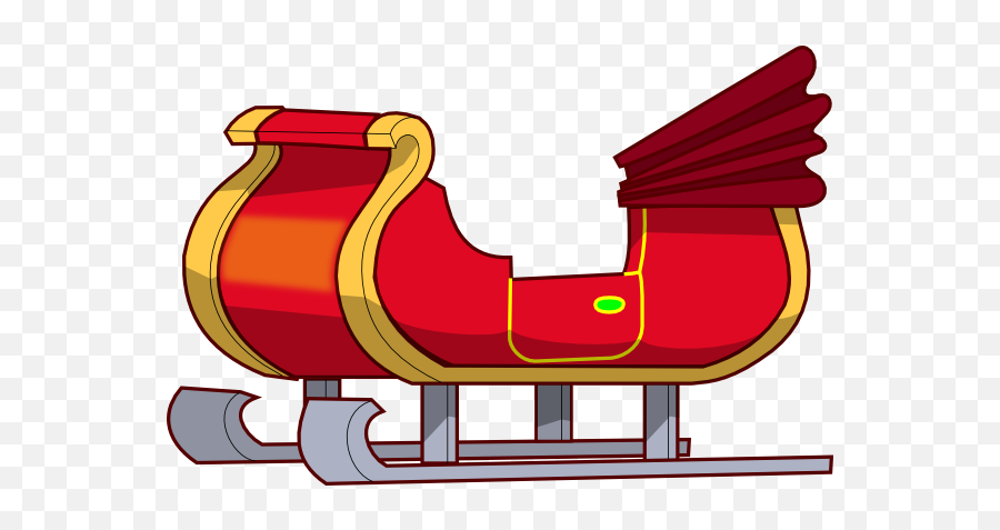 Sleigh Clipart Transparent Free For Download - Santa Sleigh Clipart Transparent Background Png,Santa Sleigh Transparent