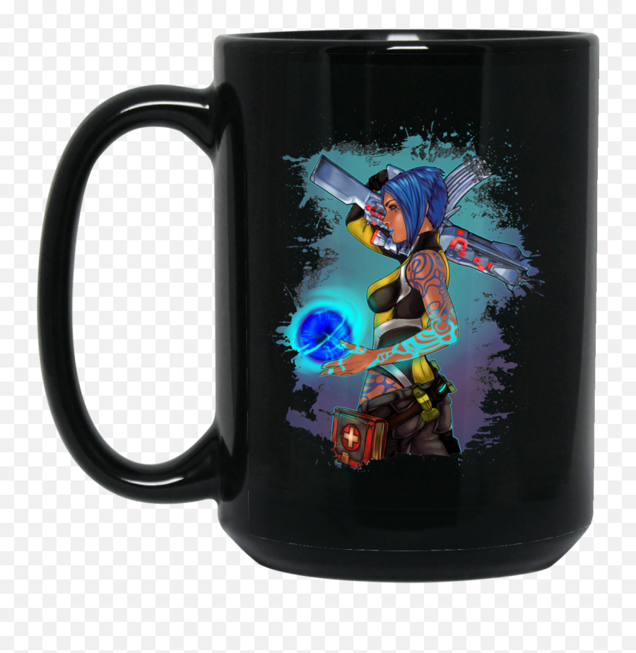 Borderlands 2 Maya The Siren Splatter Tee Bm15oz 15 Oz - David Beckham Coffee Mug Png,Borderlands 2 Png