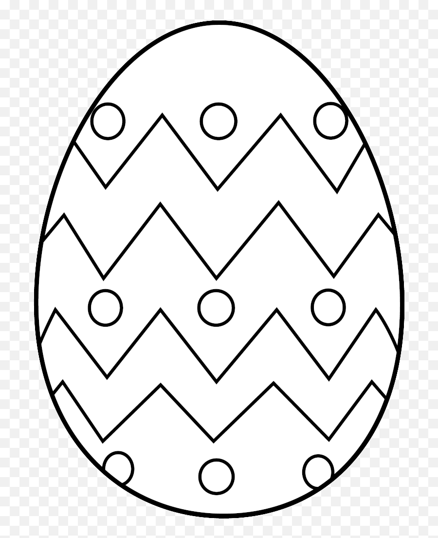 Library Of Easter Cross Clip Stock Black And White - Printable Easter Egg Coloring Pages Png,Cross Clipart Black And White Png