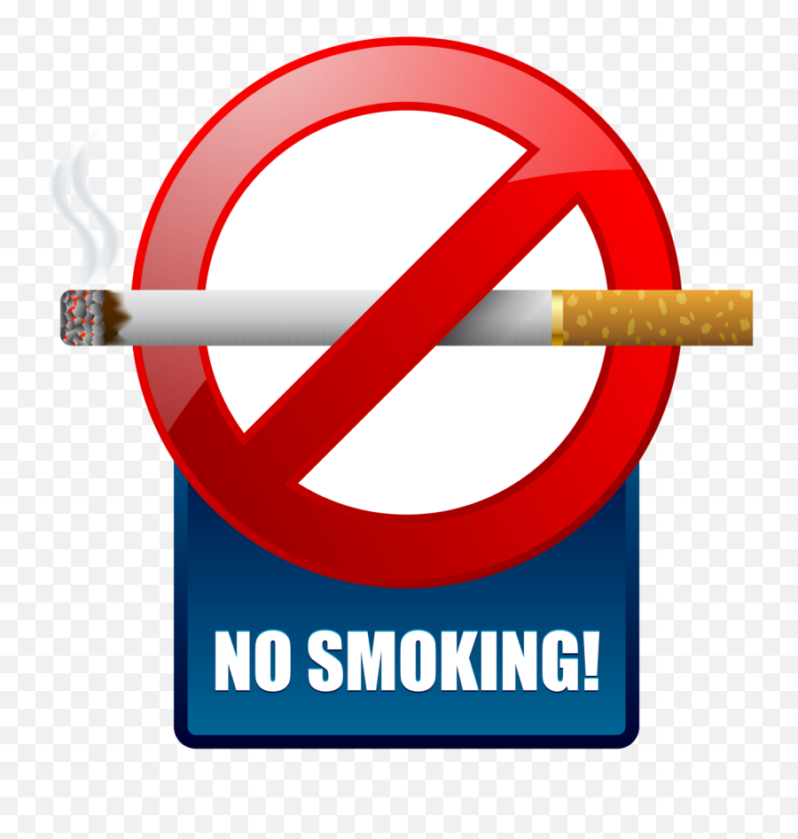 Blue No Smoking Warning Sign Png Clipart - No Smoking Blue Signage,Warning Sign Transparent