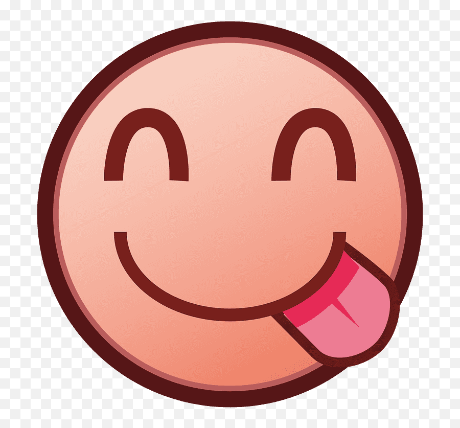 Face Savoring Food Emoji Clipart - Happy Png,Food Emoji Transparent