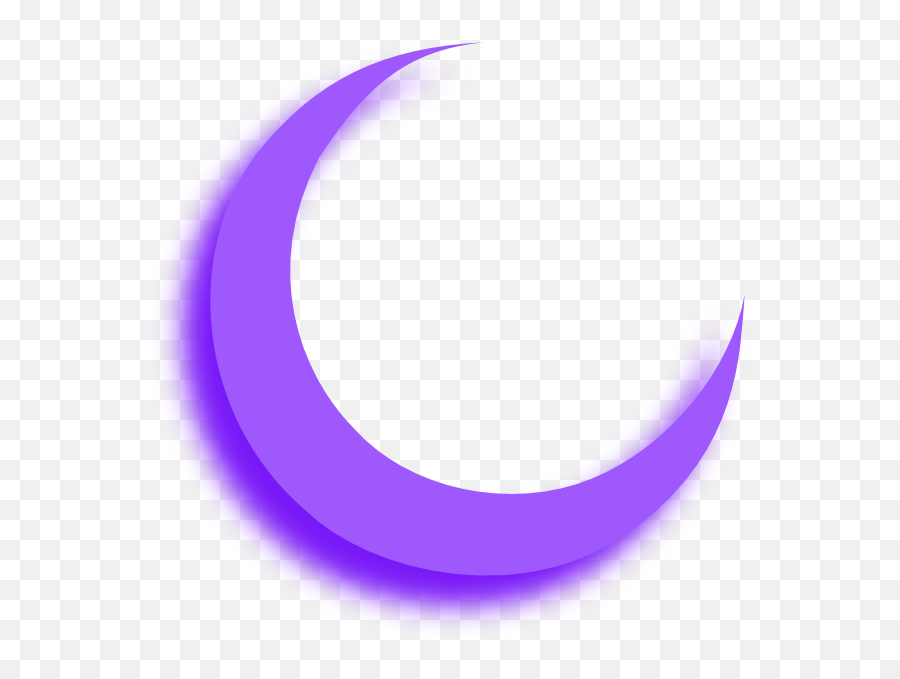 Purple Moon - Purple Crescent Moon Png Clipart Full Size Purple Crescent Moon Png,Crescent Moon Png Transparent
