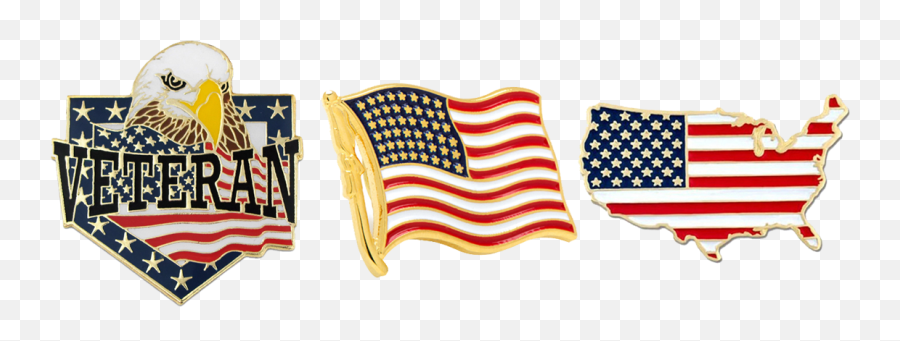Customize Now - Veteran American Flag Eagle Lapel Pin American Png,American Flag Eagle Png