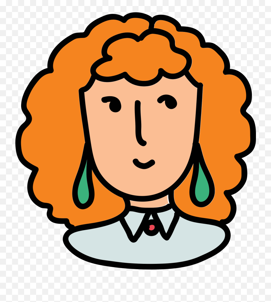 Download User Female Red Hair Icon Png Image With No - Hair Design,Hair Icon
