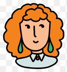 Download User Female Red Hair Icon Png Image With No - Design