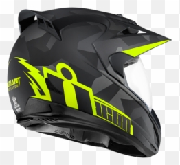 Icon 3x - LARGE VARIANT Deployed Black Full Face Motorcycle Icon Variant png
