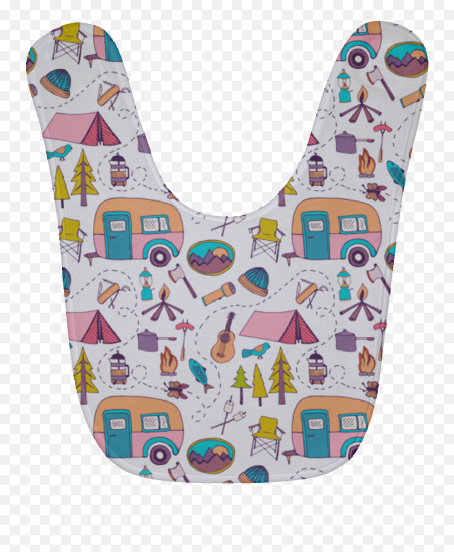 Camping Icon Pattern Baby Bibs - For Teen Png,Icon Pattern