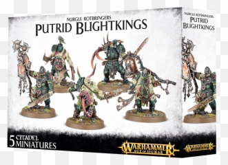 Games Workshop Putrid Blightkings - Nurgle Box Set Age Of Sigmar png