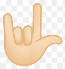 Love You Gesture Light Skin Tone Icon - Svg png