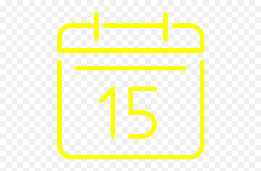 Yellow Calendar 8 Icon - Free Yellow Calendar Icons Solid Png,Blank Calendar Icon