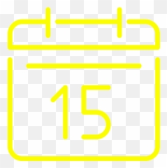 Yellow Calendar 8 Icon - Free yellow icons Solid png