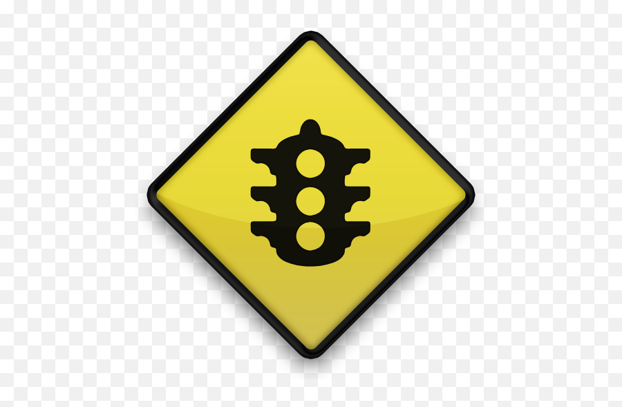 096991 - Yellowroadsigniconsignsstoplights2 Sign Depot Dot Png,Road Sign Icon