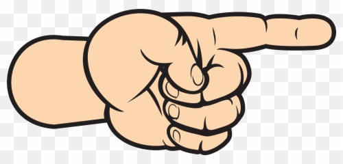 Right Arrow Clip Art Png Files - Transparent Background Hand