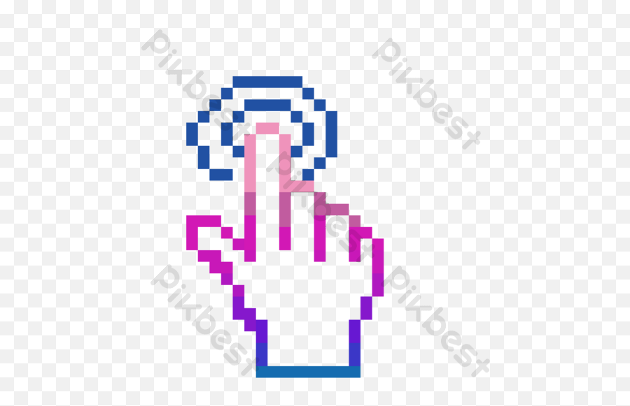 Finger Click Icon Psd Free Download - Pikbest Witcher Pixel Art Png,Click Icon