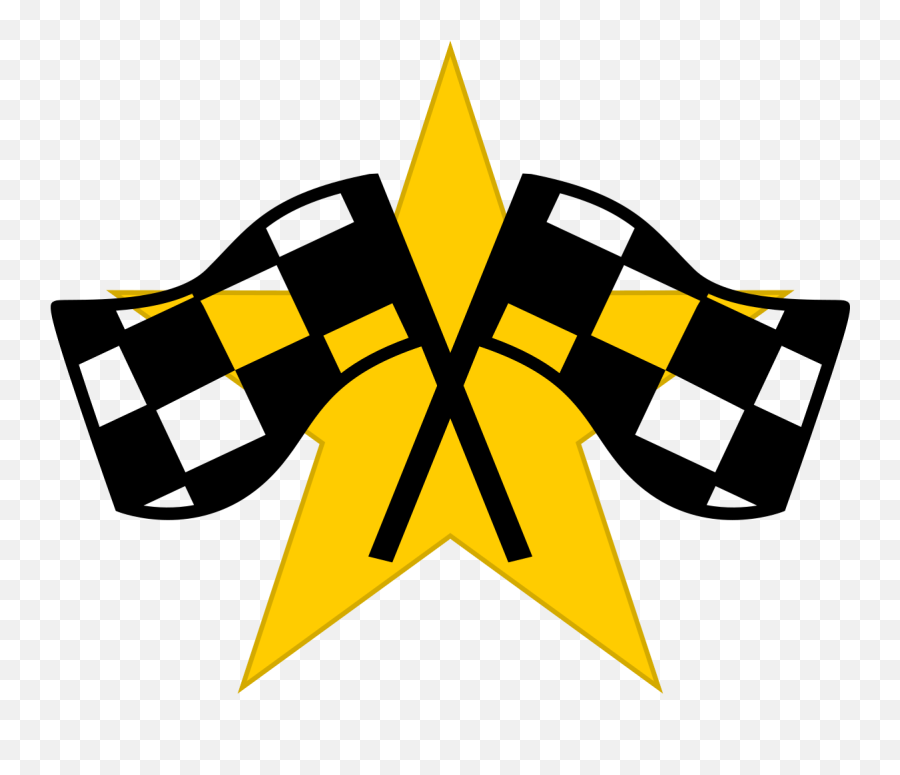 Filestar And Checkered Flagssvg - Wikimedia Commons Mario Kart Race Flag Png,Checkered Flags Png