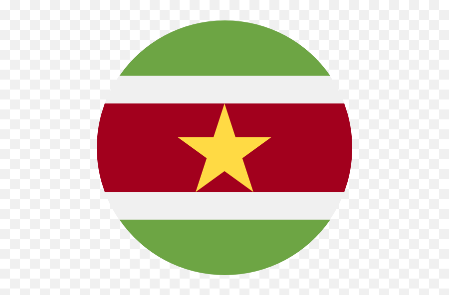 Suriname Flag Icon - Png4u Suriname Icon,Round Flag Icon