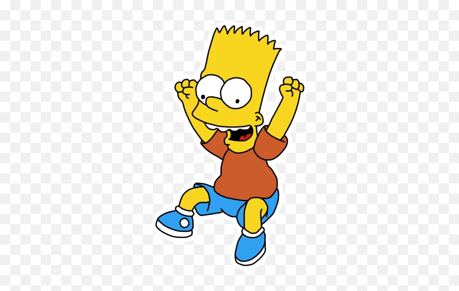 Bart Simpson Stickers - Live Wa Stickers Happy Simpsons Png,Bart Simpson Icon