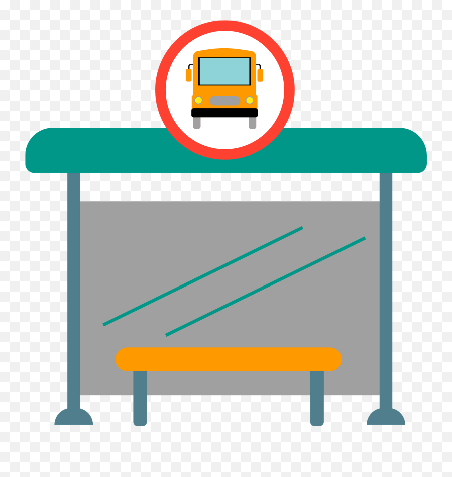 Bus Stop Clipart Free Download Transparent Png Creazilla - Empty,Bus Station Icon