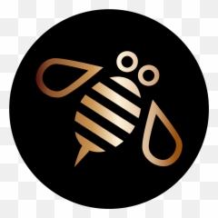 Minimal Bee Or Bumblebee Copper - In A Transparent png