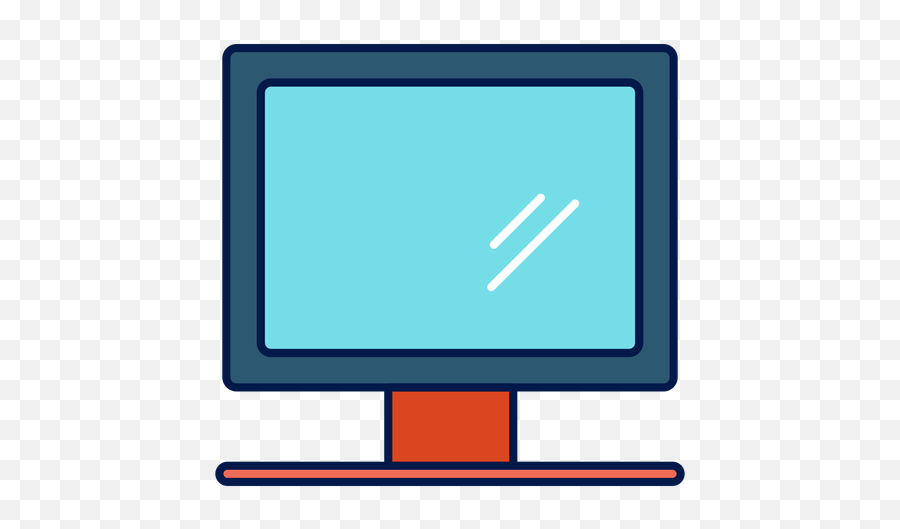 Computer Monitor School Icon Transparent Png U0026 Svg Vector - Television Set,Computer Monitor Icon Vector