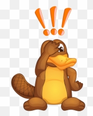 Platypus Exclamation - Warrawong Wildlife Sanctuary Perry The Platypus Kiss Tail Png,Platypus Png