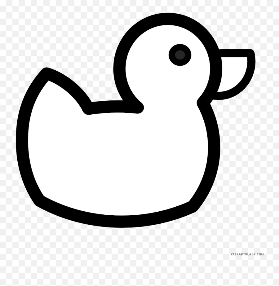 Black And White Rubber Duck Clipart - Duck Clip Art Black Duck Clipart Black And White Png,Rubber Duck Transparent Background