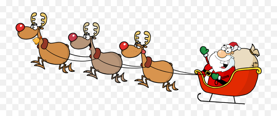 Reindeer Sleigh Png 5 Image - Free Christmas Clip Art,Sleigh Png