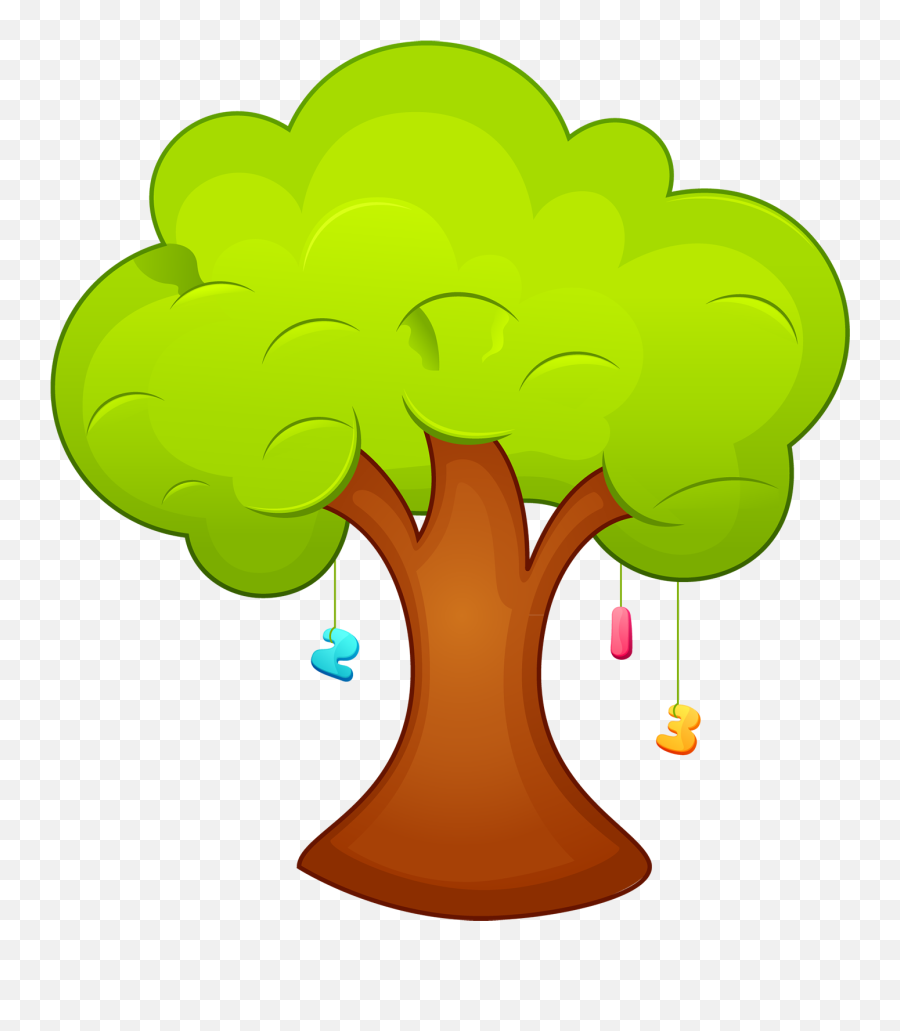 Cartoon Clip Art - Cute Cartoon Tree Png,Cartoon Tree Transparent Background