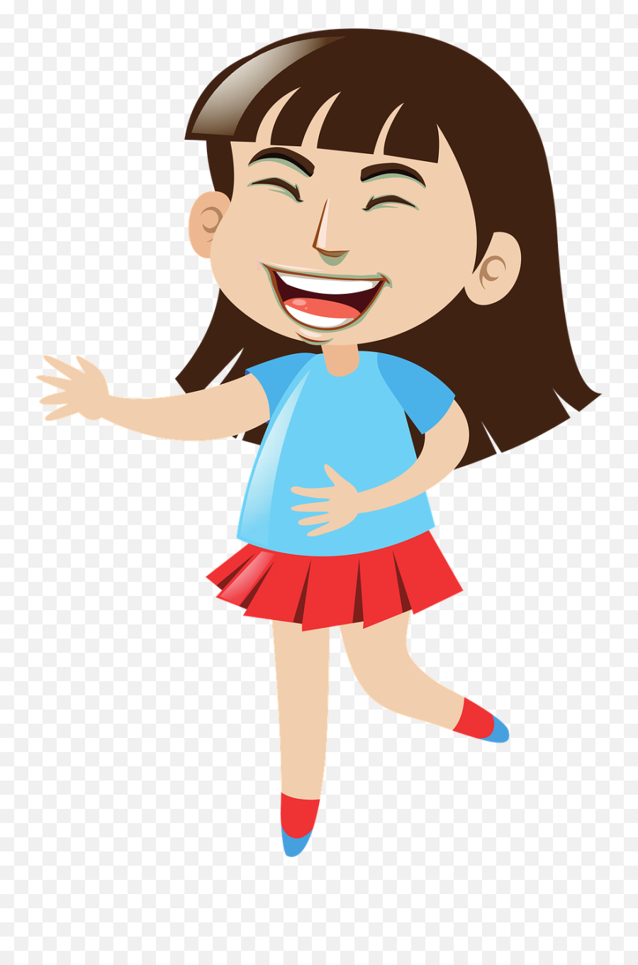Laughing Girl Cartoon - Free Image On Pixabay Girl Laughing Cartoon Png,Laughing Png