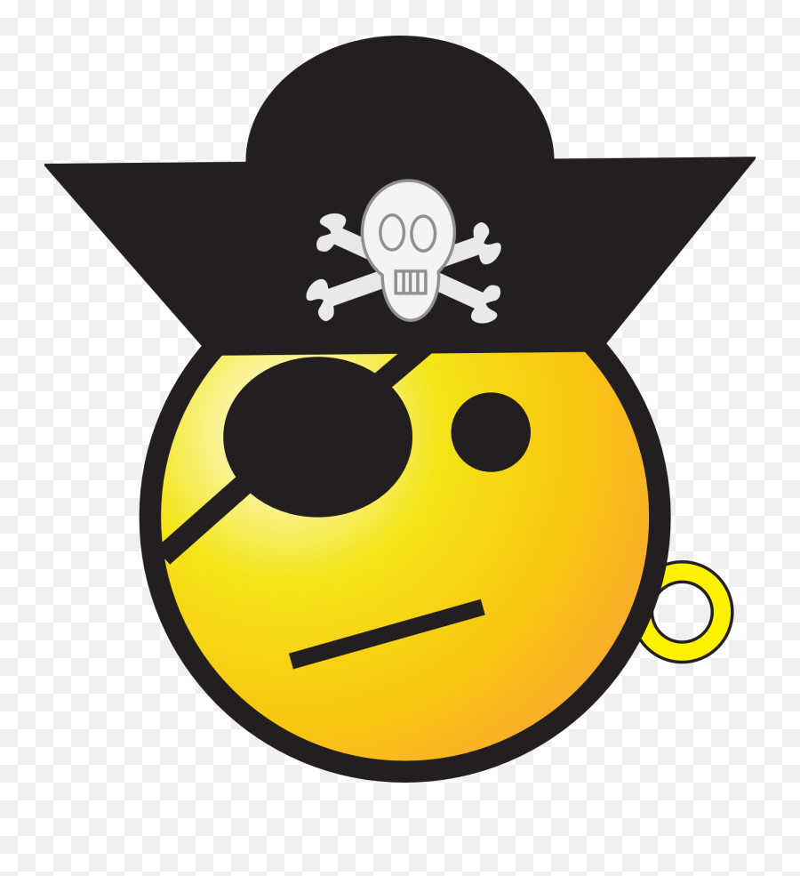 Emoticon Smiley Smilies - Clipart Eye Patch Png,Eye Patch Png
