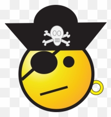 Emoticon Smiley Smilies - Clipart Eye Patch Png,Eye Patch Png