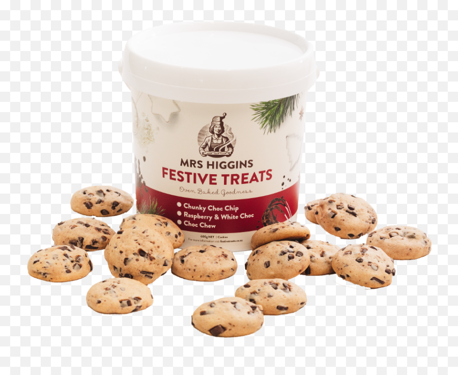 Mrs Higgins Festive Treats - Chocolate Chip Cookie Png,Christmas Cookies Png