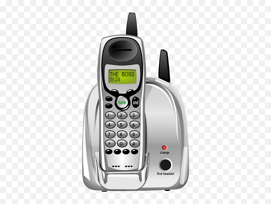Freebie Vector Of A Portable Phone - Cordless Phone Png,Satellite Transparent Background