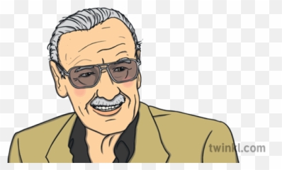 Stan Lee Portrait Marvel Comic Writer - Cartoon Png,Stan Lee Png
