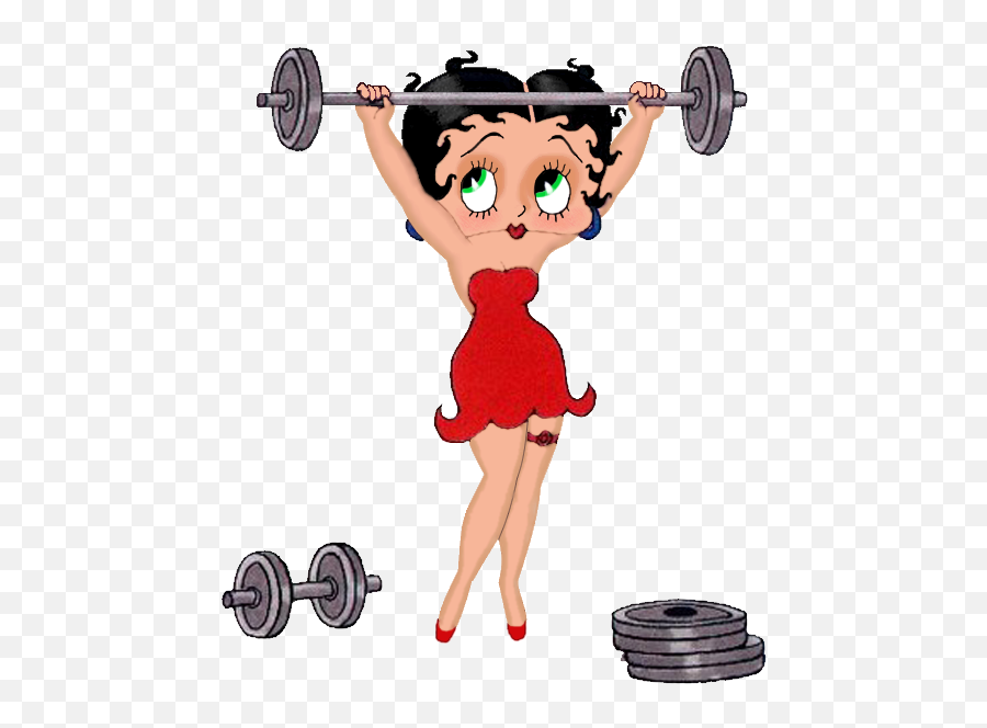 Weightlifting Png - Weights048 Betty Boop Weight Lifting Betty Boop Working Out,Weights Transparent