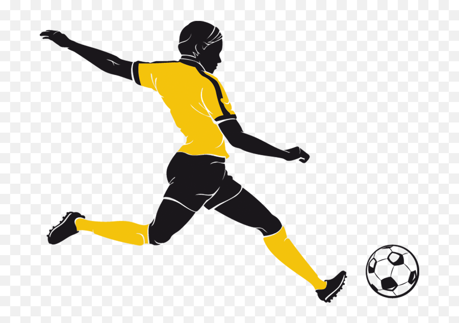 Football Player Silhouette Png - Black Soccer Player Png,Football Silhouette Png