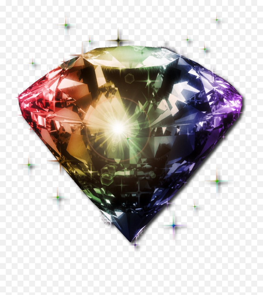 Download Rainbow Diamond - Desktop Backgrounds Rainbow Transparent Sparkling Diamond Png,Diamonds Png