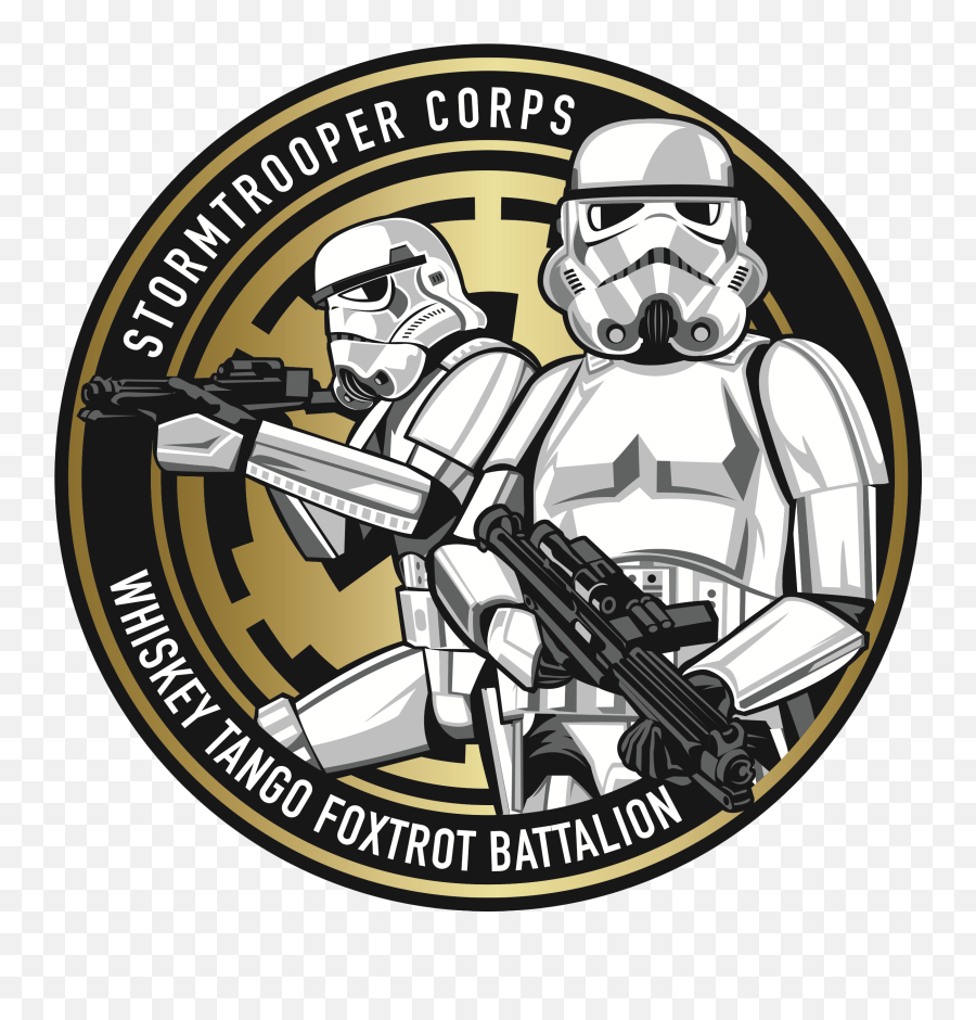Stormtrooper - Gold2 Stormtrooper Clipart Full Size Imperial Stormtrooper Corps Logo Png,Storm Trooper Png